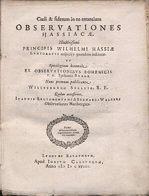 Snell, Willebrord – Coeli et siderum in eo errantium observationes Hassicae, 1618 – BEIC 4708164
