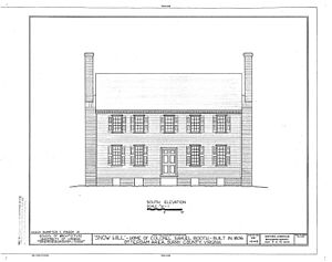 Snow Hill dwg HABS VA1