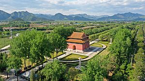Spirit Way Pass Through Emperor Pavilion in Thirteen Tombs of Ming Dynasty