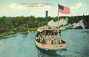Steamer Longfellow, Songo River, Sebago Lake, ME