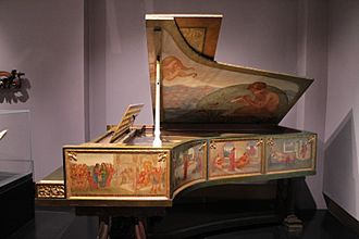 Steinway piano decorated by Phoebe Traquair, National Museum of Scotland