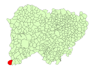 Location in Salamanca