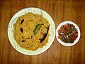 Tehri With Kachumbar Salad
