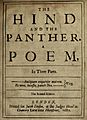 The Hind and the Panther 1687
