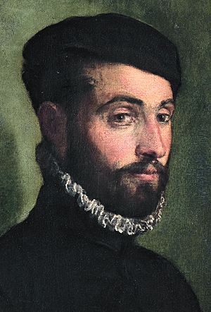 Portrait of Torquato Tasso, aged 22, by Jacopo Bassano.