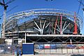 Tottenham Hotspur Stadium under construction - view from Park Lane