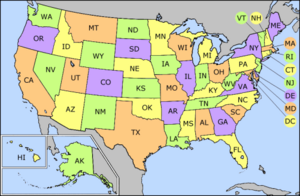 US state abbrev map