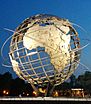 The Unisphere, a large metal globe sculpture