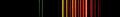 Visible spectrum of neon