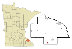 Location of Elgin, Minnesota