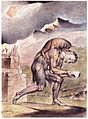 William Blake - John Bunyan - Cristian Reading in His Book - Frick Collection New York
