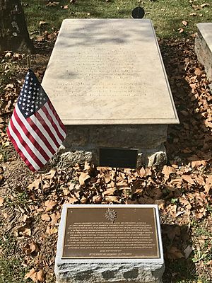 William Maxwell gravestone, Greenwich Cemetery, NJ