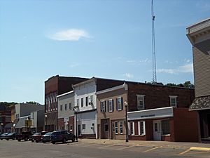 Buildings on the north side of West Fourth Street