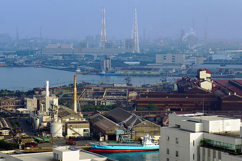 140721 Yawata Steel Works from RRH Kitakyushu Japan01s3