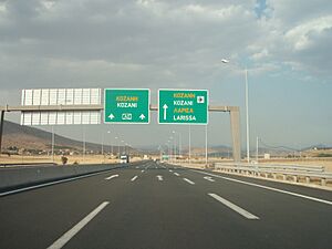 A2 Motorway, Greece - Section Siatista-Kozani - Kalamia Exit - 04