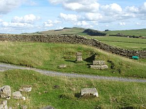 Aesica Fort & Hadrian's Wall. - geograph.org.uk - 251501
