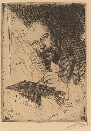 Anders Zorn, Carl Larsson, 1897, NGA 33241