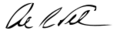 Antonio Villaraigosa signature