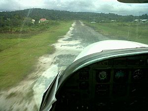 Approach of Kamarang Airstrip