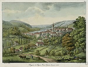 Bagnères de Bigorre, Basses Pyrénées. 18 Août 1821 Bagnères de Bigorre, Basses Pyrénées. August 18 1821(n°27) - Fonds Ancely - B315556101 A COLSTON 004