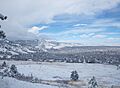 Boulder after a snowfall.