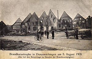 Brandkatastrophe in Donaueschingen 1908