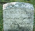 Burr Caswell tombstone