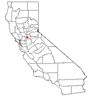 Location of Laguna, Elk Grove, California