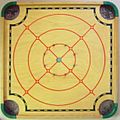 Carrom red target