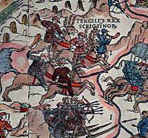 Carta Marina - reindeer-mounted warriors