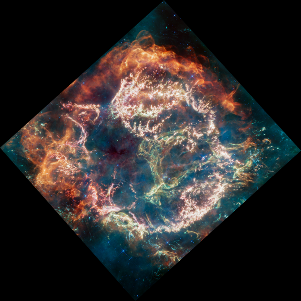 Cassiopeia A (MIRI Image) (2023-121-01GWQBBY77MHGFV3M3N63KDCEJ)