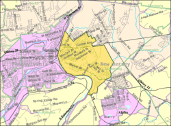 Census Bureau map of Philipsburg, New Jersey