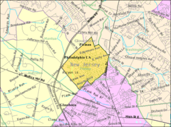 Census Bureau map of Pitman, New Jersey