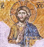 Christ Pantocrator mosaic from Hagia Sophia 2744 x 2900 pixels 3.1 MB