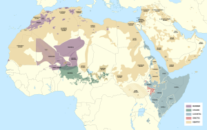 Detailed Afroasiatic map