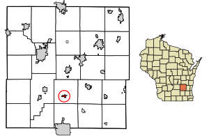 Location of Clyman in Dodge County, Wisconsin.