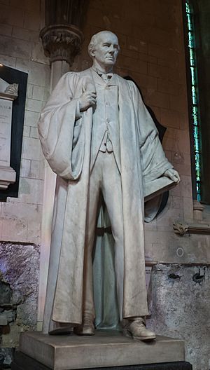 Dublin St. Patrick's Cathedral North Aisle Statue of Gerald Fitzgibbon 2012 09 26.jpg