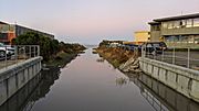 Easton Creek entering bay