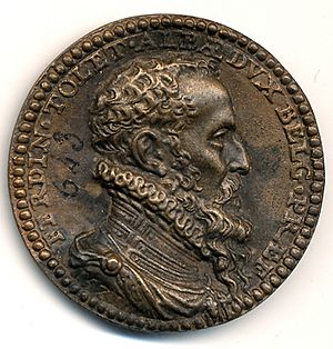 Ferdinand Alvare de Tolède, médaille Avers