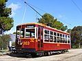 G type 'Birney' tram 303 at St Kilda, May 2008