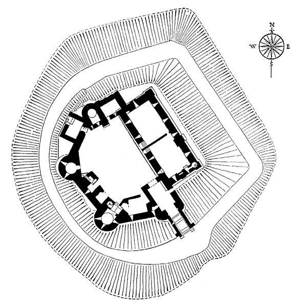 Grosmont Castle plan, no labelling