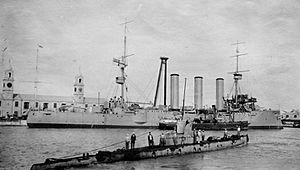 HMS Cornwall at the Royal Naval Dockyard in Bermuda circa 1918