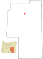 Harney County Oregon Incorporated and Unincorporated areas Burns Highlighted