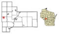 Jackson County Wisconsin Incorporated and Unincorporated areas Taylor Highlighted