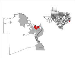 Location of Port Neches, Texas