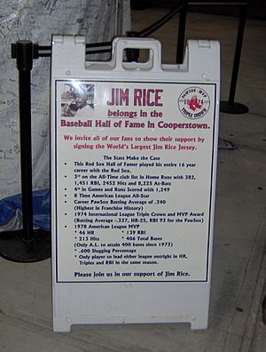 Jim Rice Jersey Sign