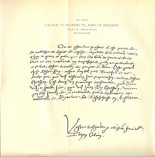 John Calvin's handwriting 01
