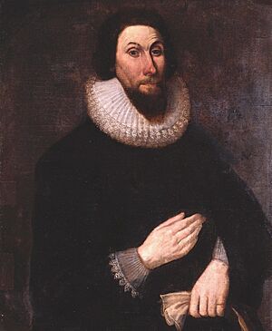 John Winthrop 17th cent. American Antiquarian Society portrait