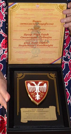 Knight of Saint Sava pacifism awarded (cropped)