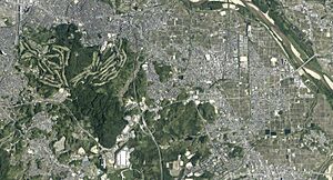 Kyotanabe city center area Aerial photograph 2021